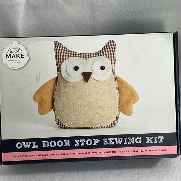 UNBRANDED Office Owl Door Stop Sewing Kit Nib Poshmark